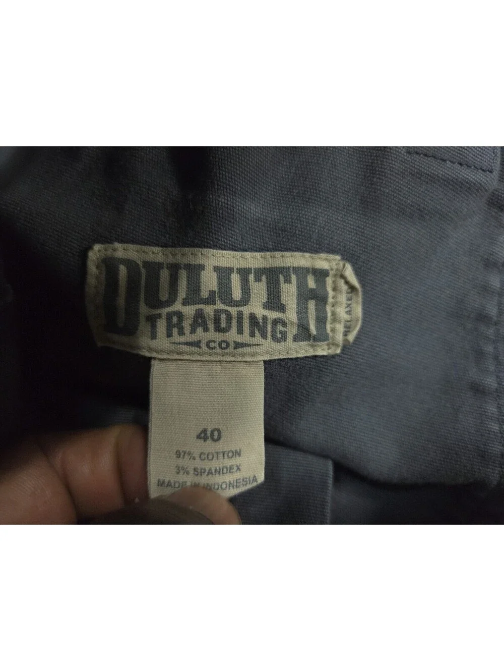 Duluth Trading Co Mens 40 Gray Flex Fire Hose Cargo Shorts Relaxed Fit Work
